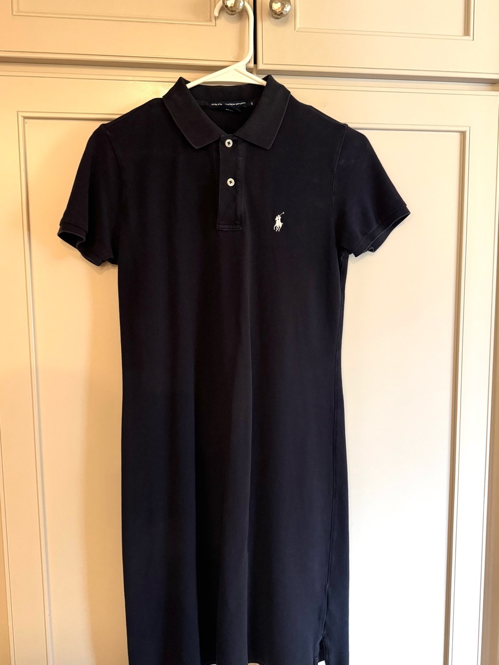Polo by Ralph Lauren Navy Polo Midi Dress with White Pony
